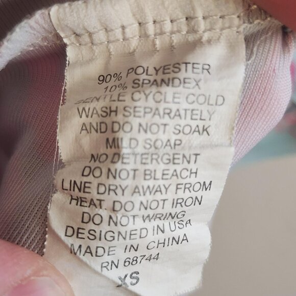 Oahu Golf Polo Shirt Mens XS Blue Pink Hibiscus Floral Performance Golf OGA UV - Picture 5 of 9